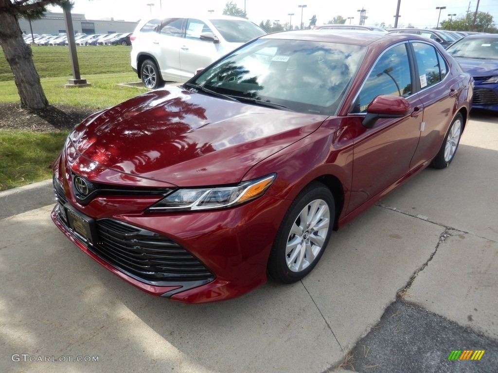 2018 Camry LE - Ruby Flare Pearl / Black photo #1