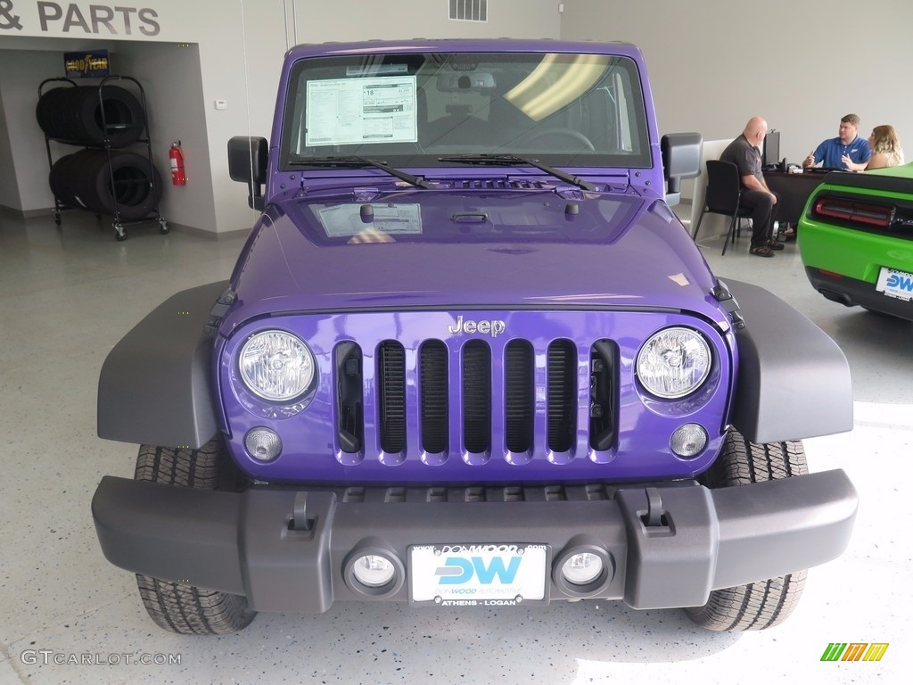 2017 Wrangler Sport 4x4 - Xtreme Purple Pearl / Black photo #2