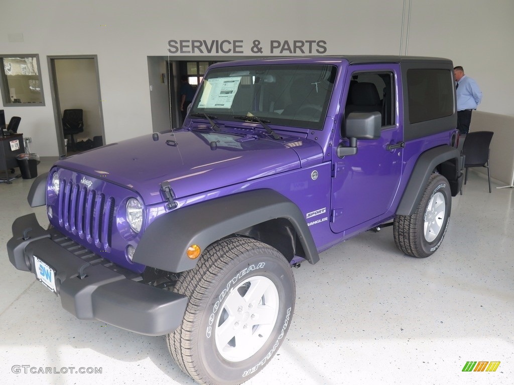 2017 Wrangler Sport 4x4 - Xtreme Purple Pearl / Black photo #3