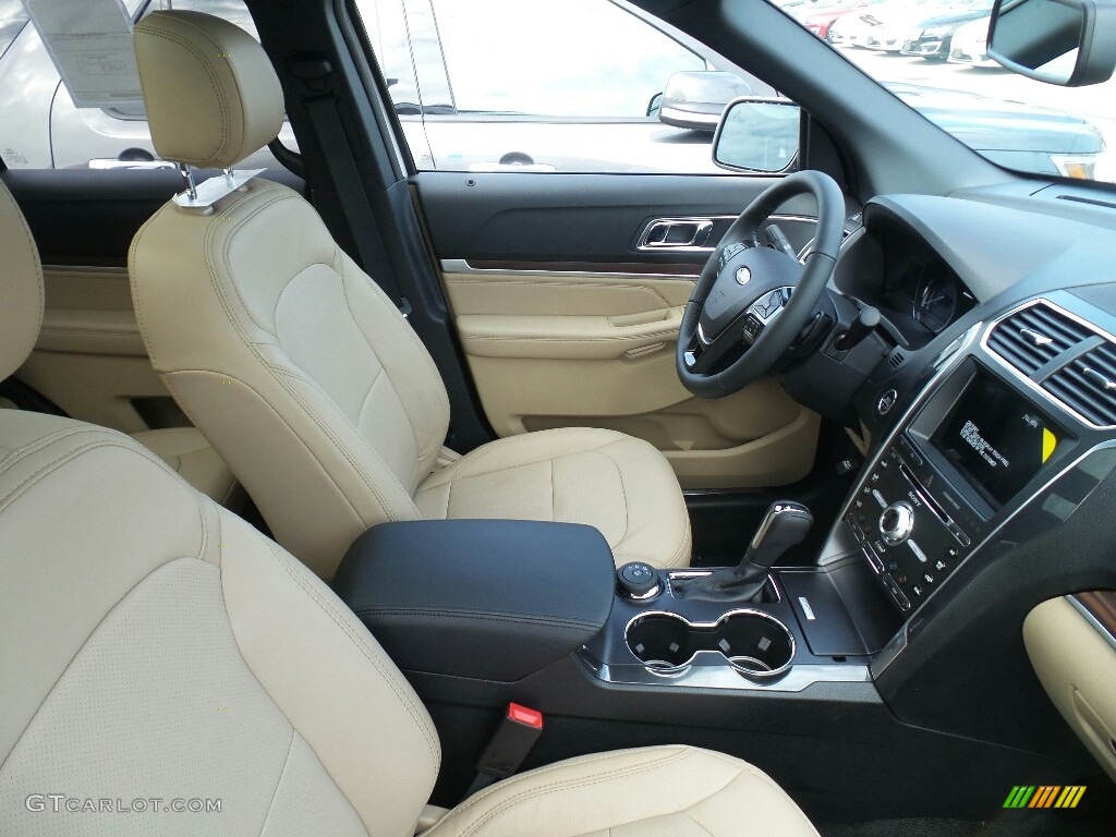 2017 Explorer Limited 4WD - White Platinum / Medium Light Camel photo #4