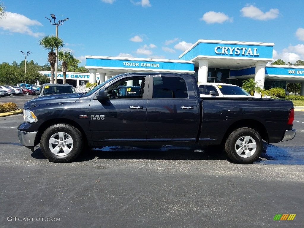 2017 1500 SLT Crew Cab 4x4 - Maximum Steel Metallic / Black/Diesel Gray photo #2