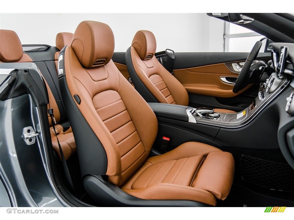Saddle Brown/Black Interior 2018 Mercedes-Benz C 300 Cabriolet Photo #123221743