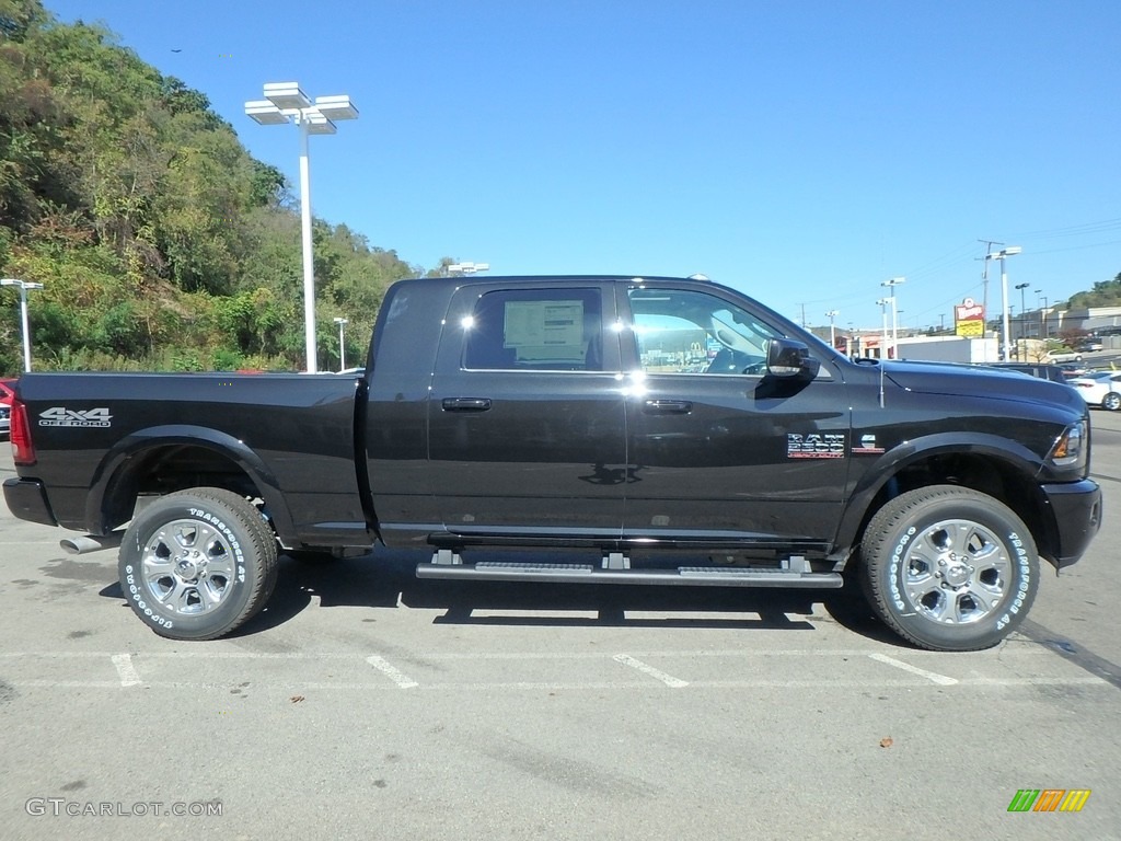 Brilliant Black Crystal Pearl 2018 Ram 2500 Laramie Mega Cab 4x4 Exterior Photo #123221864