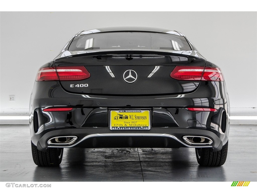 2018 E 400 Coupe - Black / Saddle Brown/Black photo #4