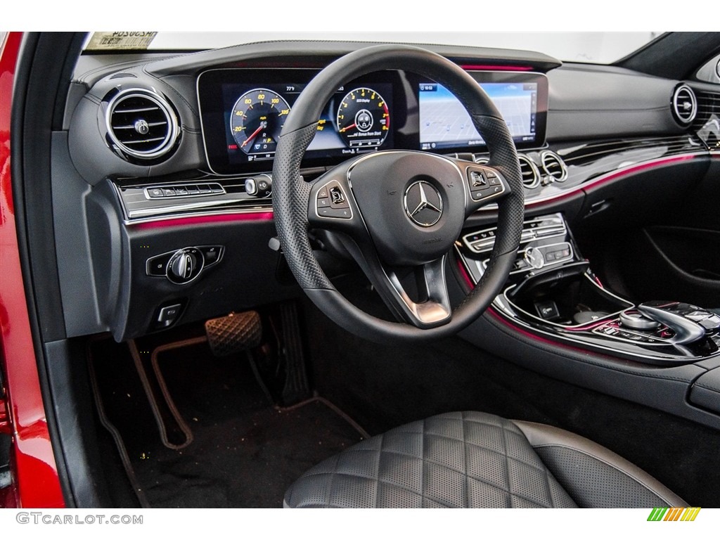 2017 Mercedes-Benz E 300 4Matic Sedan designo Black/Titanium Grey Pearl Dashboard Photo #123223330