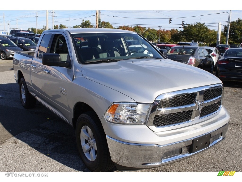 2017 1500 SLT Quad Cab 4x4 - Bright Silver Metallic / Black/Diesel Gray photo #1