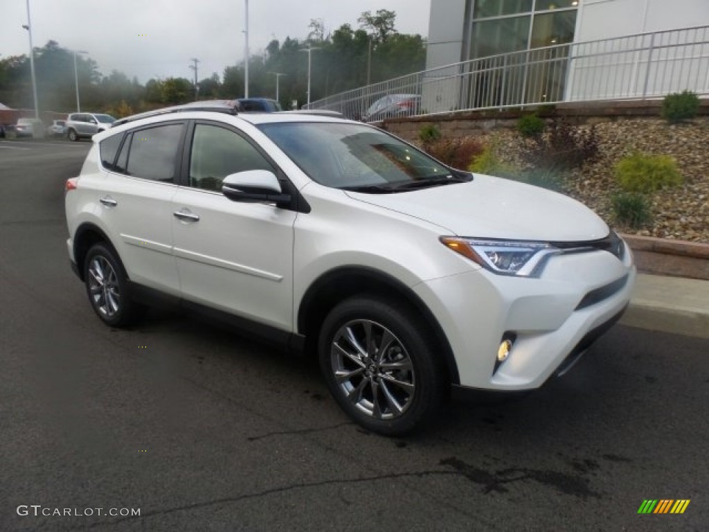 2018 RAV4 Limited AWD - Blizzard White Pearl / Nutmeg photo #1