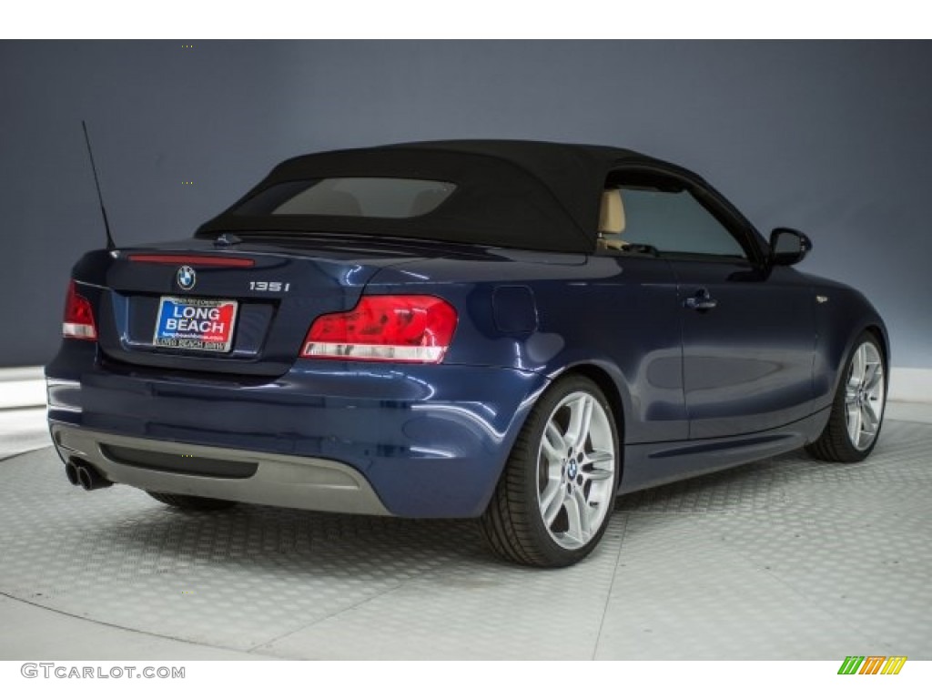 2013 1 Series 135i Convertible - Deep Sea Blue Metallic / Savanna Beige photo #28