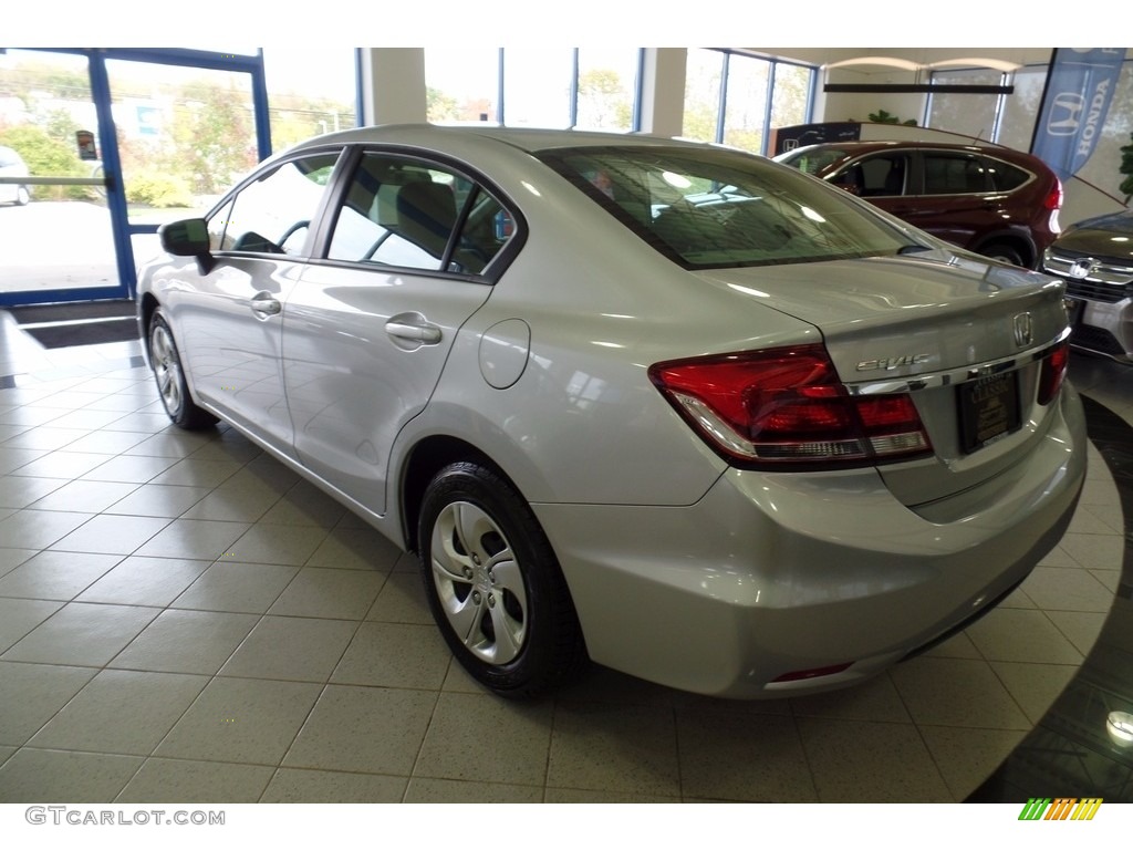 2014 Civic LX Sedan - Alabaster Silver Metallic / Gray photo #2