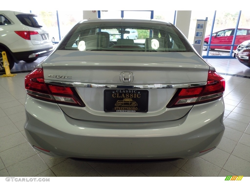 2014 Civic LX Sedan - Alabaster Silver Metallic / Gray photo #12