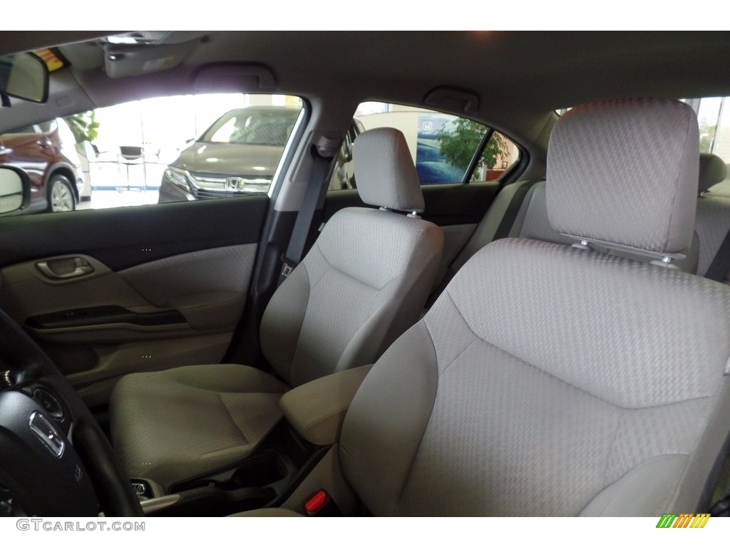 2014 Civic LX Sedan - Alabaster Silver Metallic / Gray photo #14