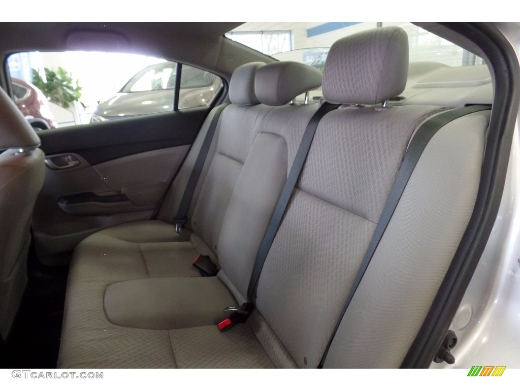 2014 Civic LX Sedan - Alabaster Silver Metallic / Gray photo #15