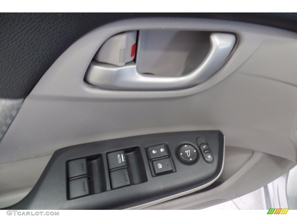 2014 Civic LX Sedan - Alabaster Silver Metallic / Gray photo #17