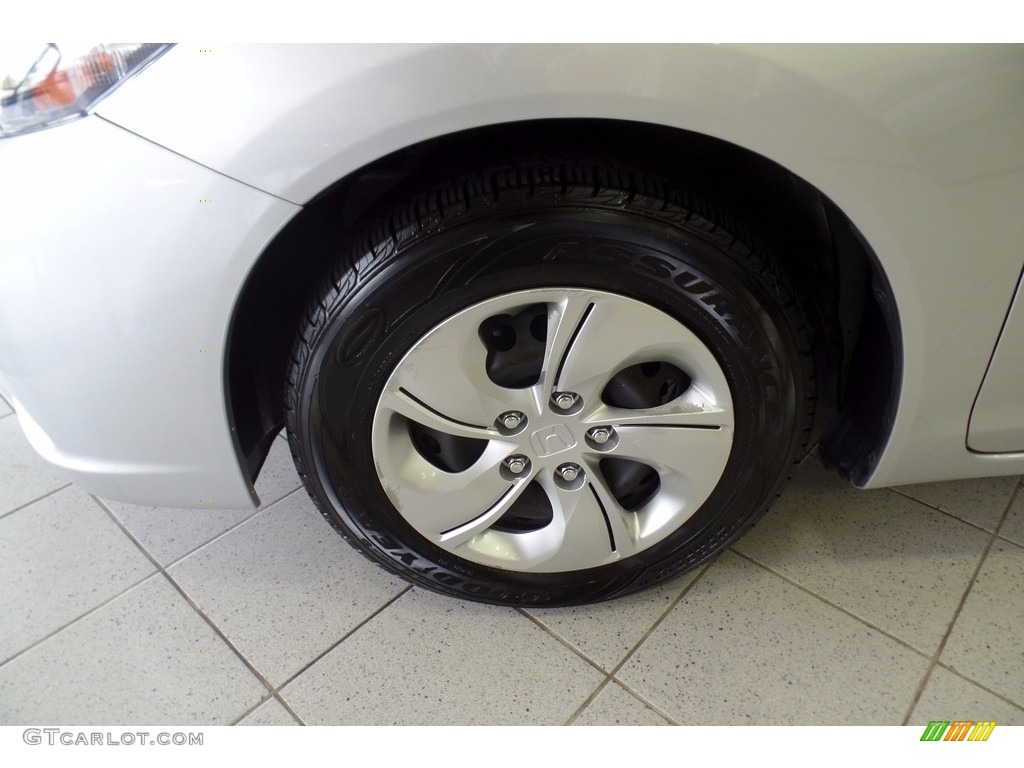 2014 Civic LX Sedan - Alabaster Silver Metallic / Gray photo #28