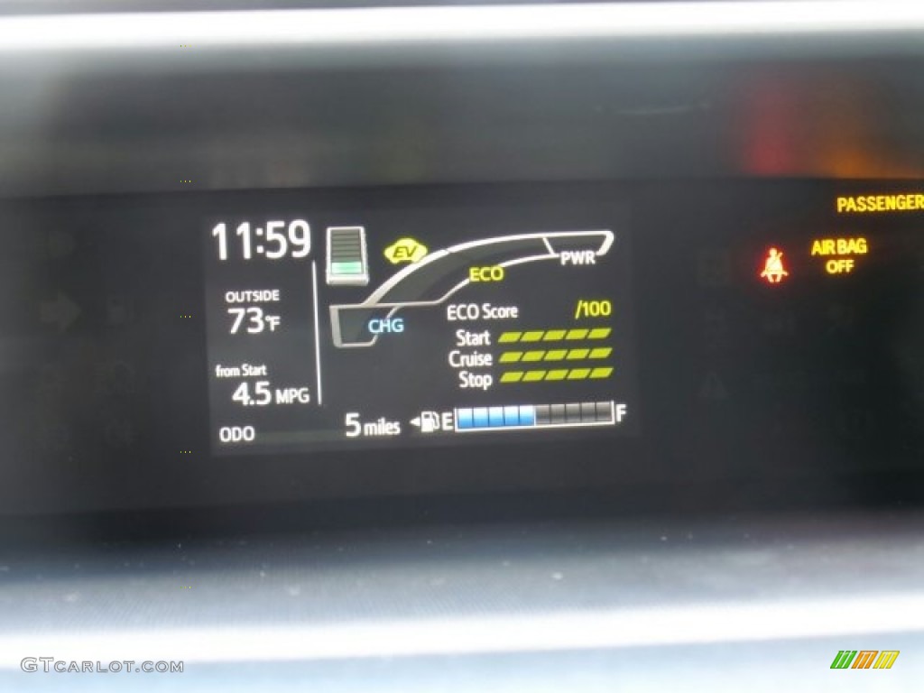 2018 Prius c Four - Magnetic Gray Metallic / Black photo #20