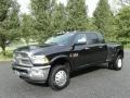 Brilliant Black Crystal Pearl 2018 Ram 3500 Laramie Mega Cab 4x4 Dual Rear Wheel Exterior
