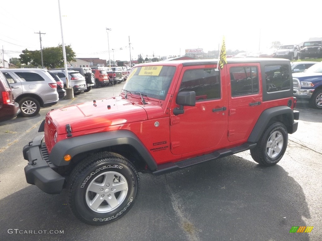 Firecracker Red Jeep Wrangler Unlimited