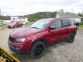 Deep Cherry Red Crystal Pearl 2012 Jeep Compass Latitude 4x4