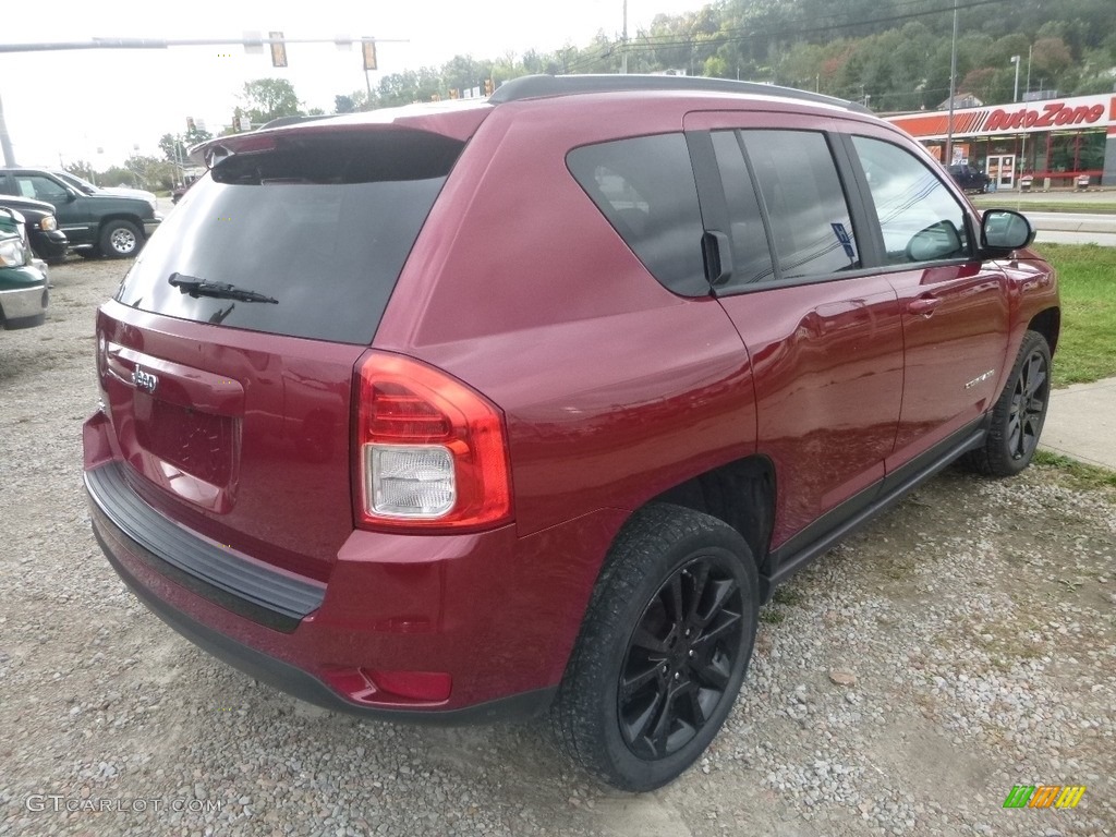 2012 Compass Latitude 4x4 - Deep Cherry Red Crystal Pearl / Dark Slate Gray/Light Pebble Beige photo #5