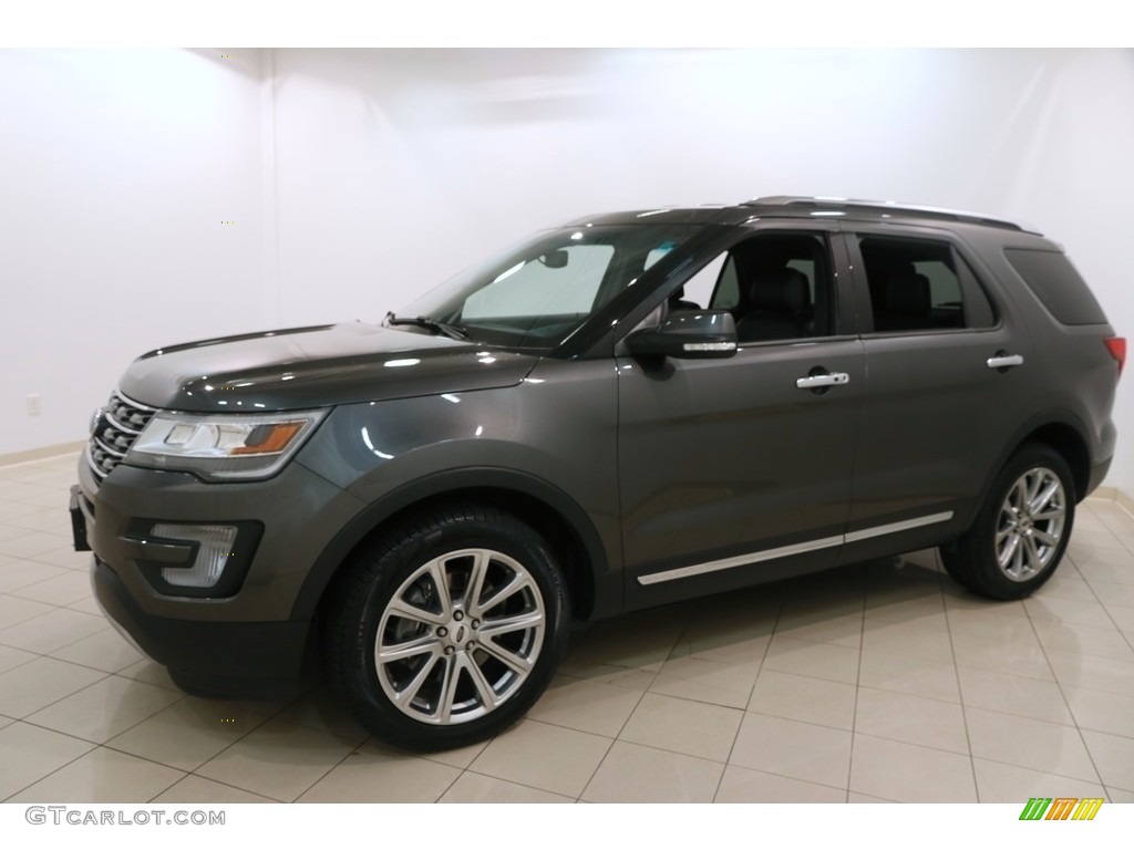 2017 Explorer Limited 4WD - Magnetic / Ebony Black photo #3