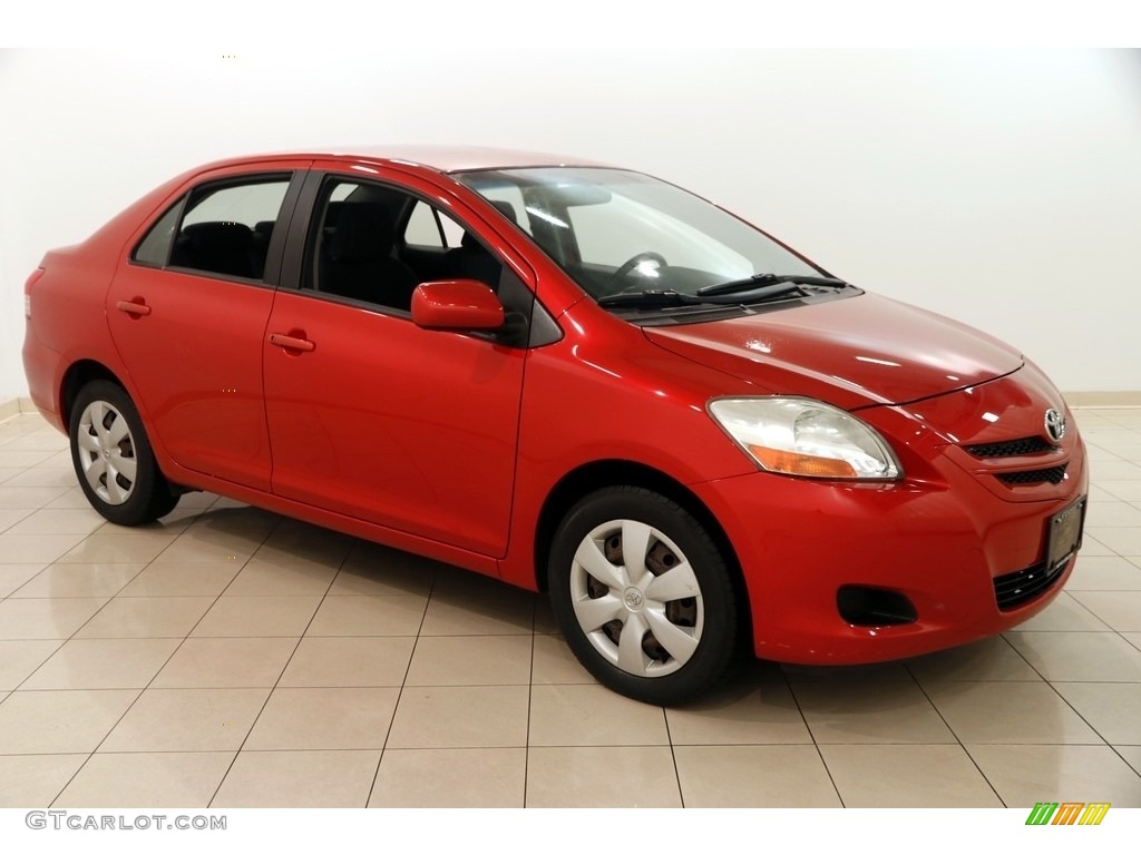 Barcelona Red Metallic Toyota Yaris