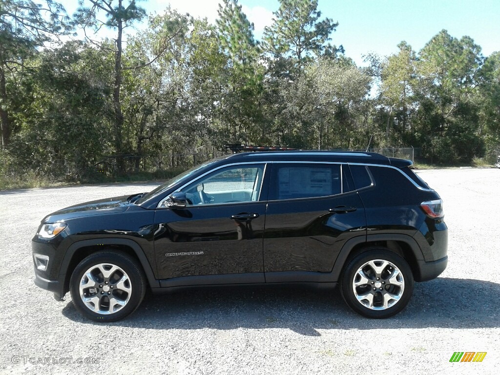 Diamond Black Crystal Pearl 2018 Jeep Compass Limited Exterior Photo #123241978