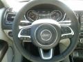 2018 Jeep Compass Black/Ski Gray Interior Steering Wheel Photo