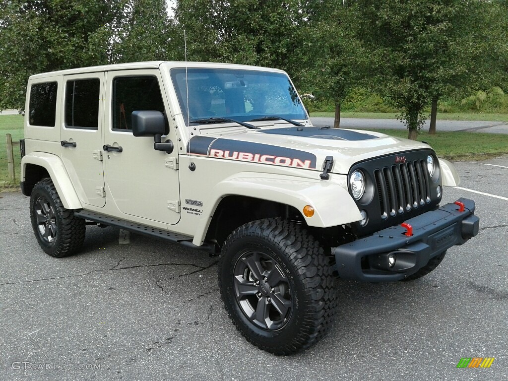 2017 Wrangler Unlimited Rubicon 4x4 - Gobi / Black photo #4