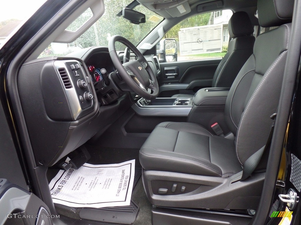 Jet Black Interior 2018 Chevrolet Silverado 3500HD LTZ Crew Cab 4x4 Photo #123245695