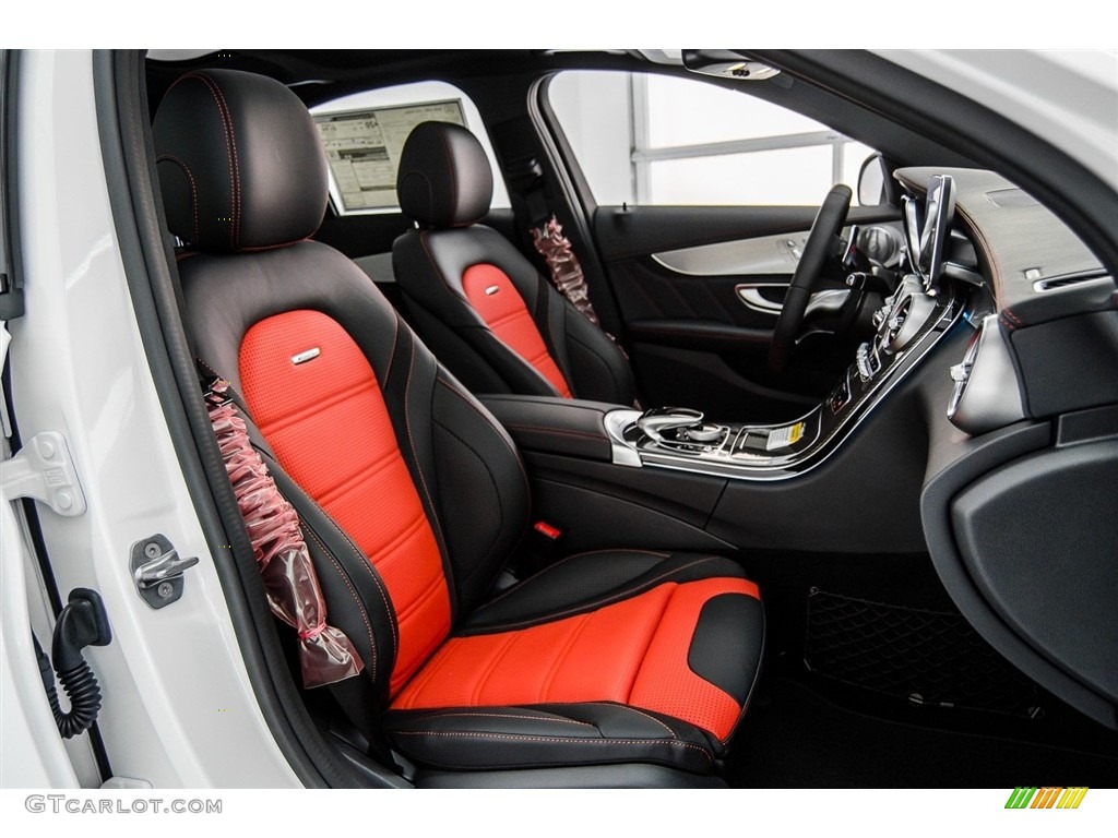 Red Pepper/Black Interior 2018 Mercedes-Benz C 63 AMG Sedan Photo #123245905