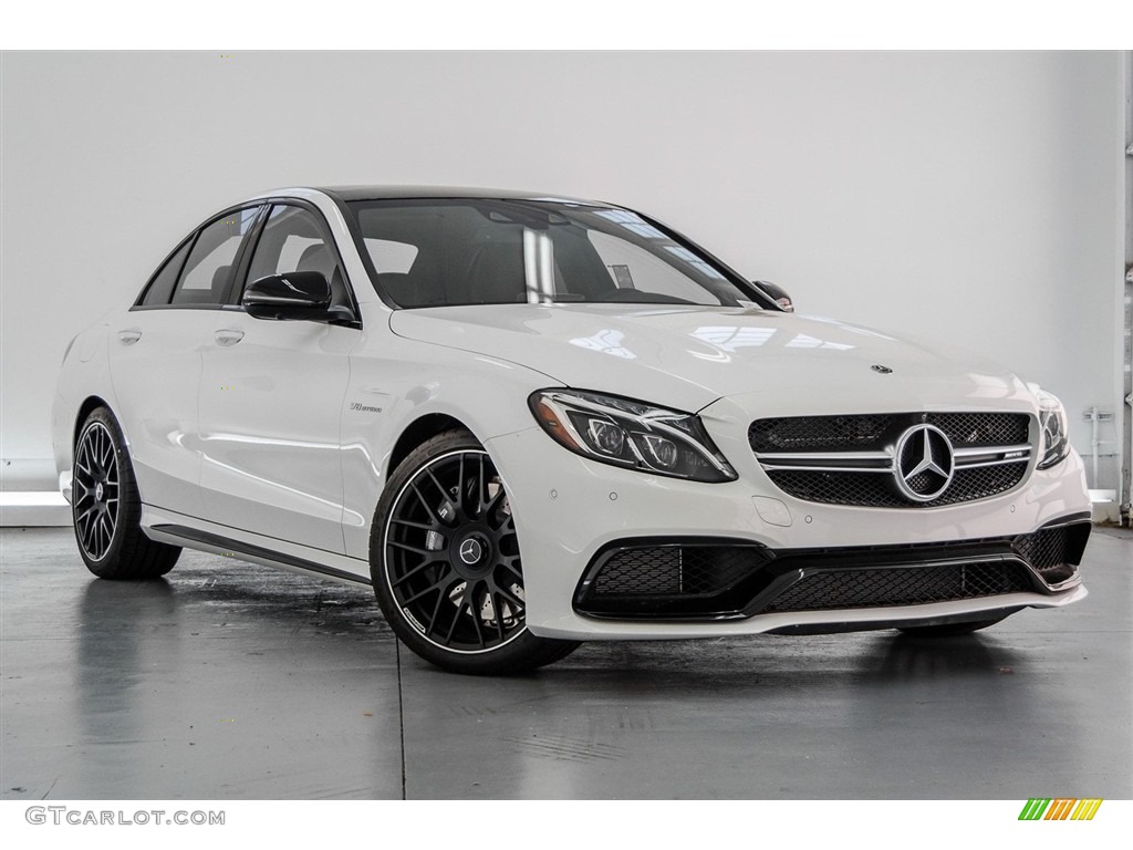Polar White 2018 Mercedes-Benz C 63 AMG Sedan Exterior Photo #123246169