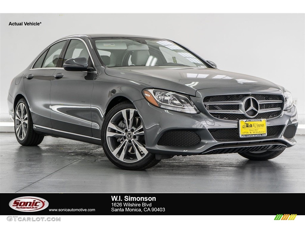 2018 C 300 Sedan - Selenite Grey Metallic / Black photo #1