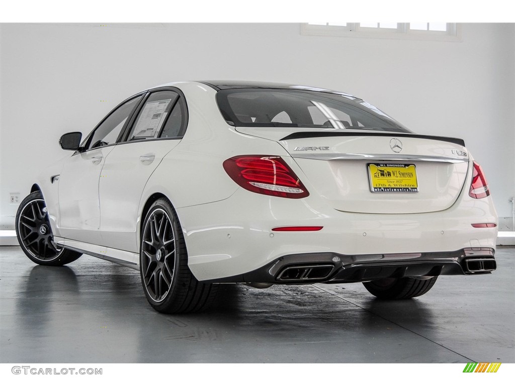 2018 E AMG 63 S 4Matic - designo Diamond White Metallic / Black photo #3