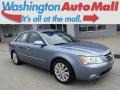 Medium Silver Blue 2009 Hyundai Sonata Limited V6