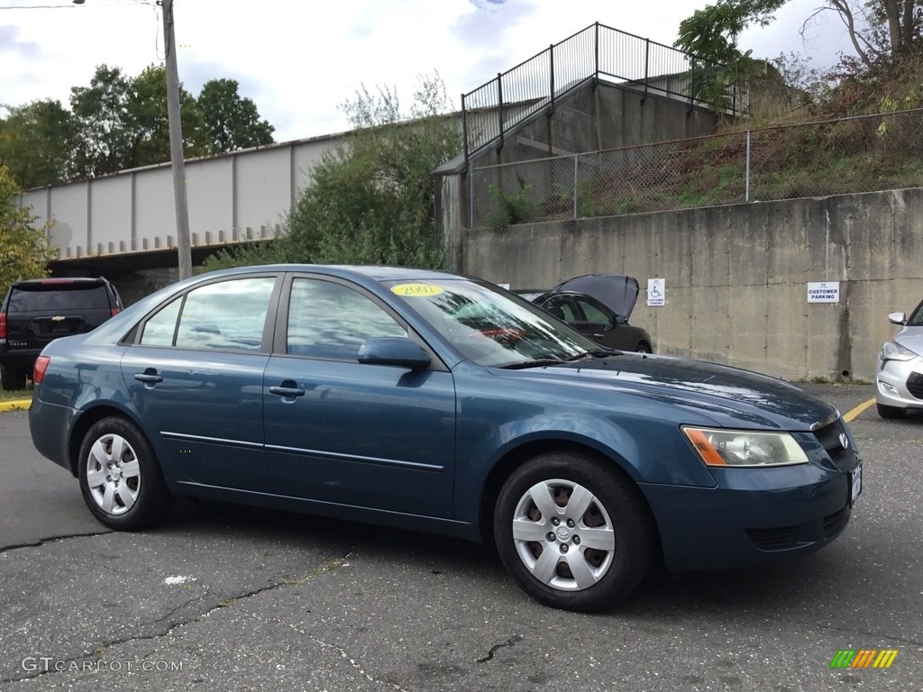 2007 Sonata GLS - Deepwater Blue / Beige photo #3