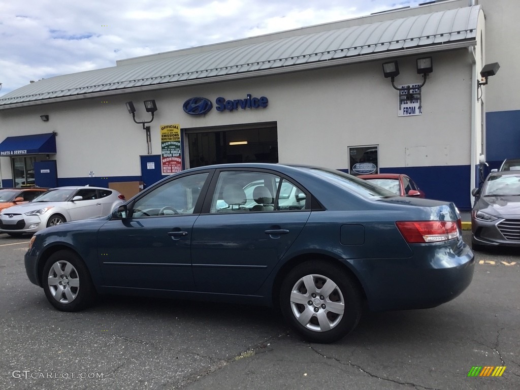 2007 Sonata GLS - Deepwater Blue / Beige photo #6