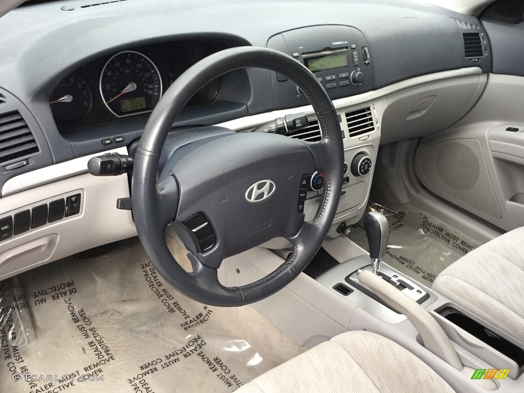 2007 Sonata GLS - Deepwater Blue / Beige photo #9