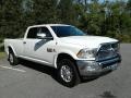 2018 Pearl White Ram 3500 Laramie Crew Cab 4x4  photo #4