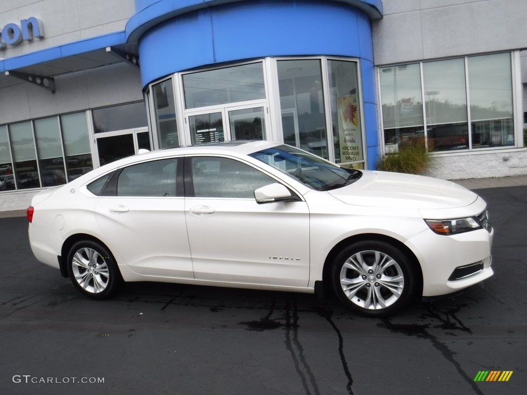 2014 Impala LT - White Diamond Tricoat / Jet Black/Brownstone photo #2
