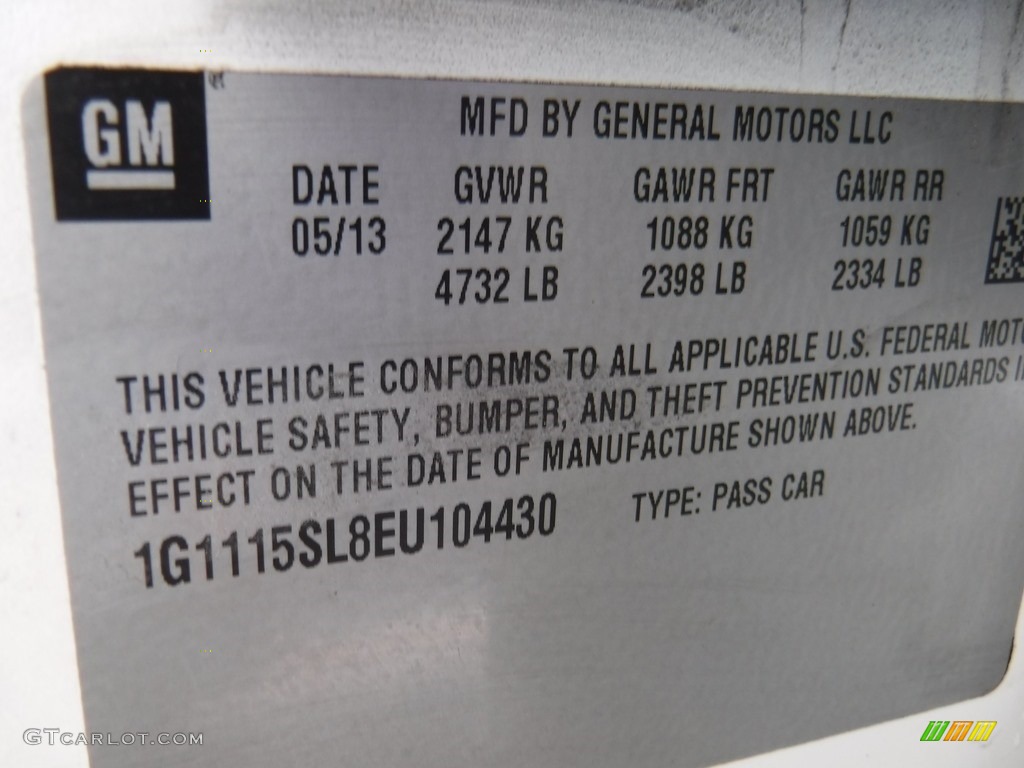 2014 Impala LT - White Diamond Tricoat / Jet Black/Brownstone photo #26