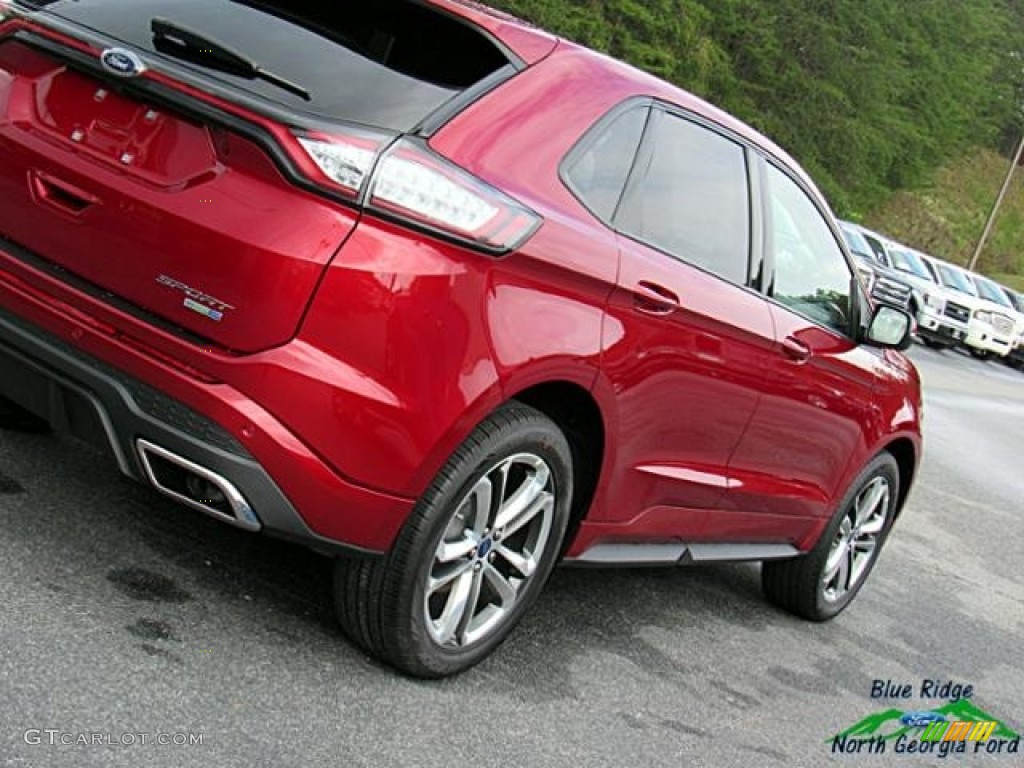 2017 Edge Sport AWD - Ruby Red Metallic / Ebony photo #31