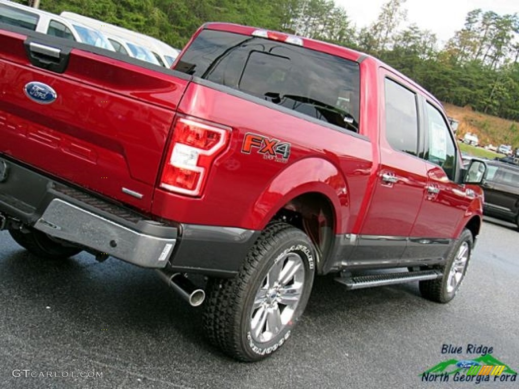 2018 F150 XLT SuperCrew 4x4 - Ruby Red / Earth Gray photo #37