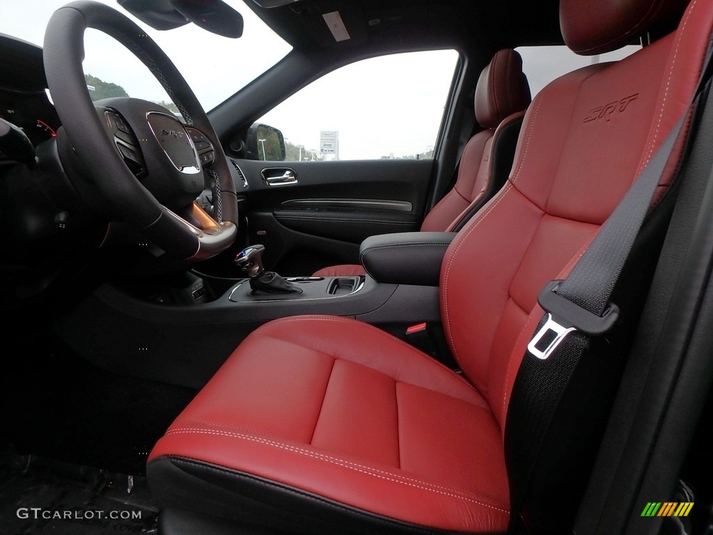 Red/Black Interior 2018 Dodge Durango SRT AWD Photo #123256824