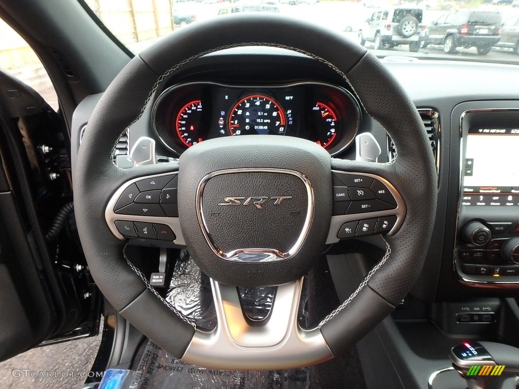 2018 Dodge Durango SRT AWD Red/Black Steering Wheel Photo #123257055