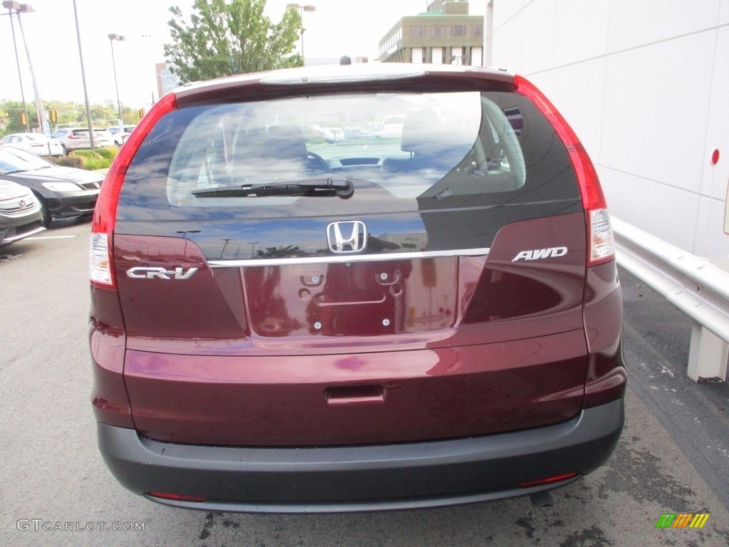 2014 CR-V LX AWD - Basque Red Pearl II / Gray photo #4