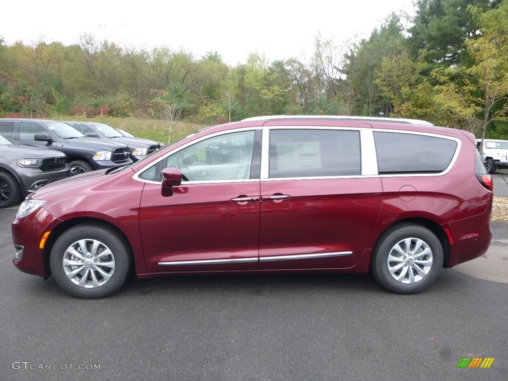 2018 Pacifica Touring L - Velvet Red Pearl / Cognac/Alloy/Toffee photo #2