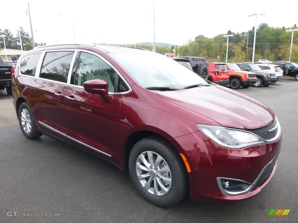 2018 Pacifica Touring L - Velvet Red Pearl / Cognac/Alloy/Toffee photo #7