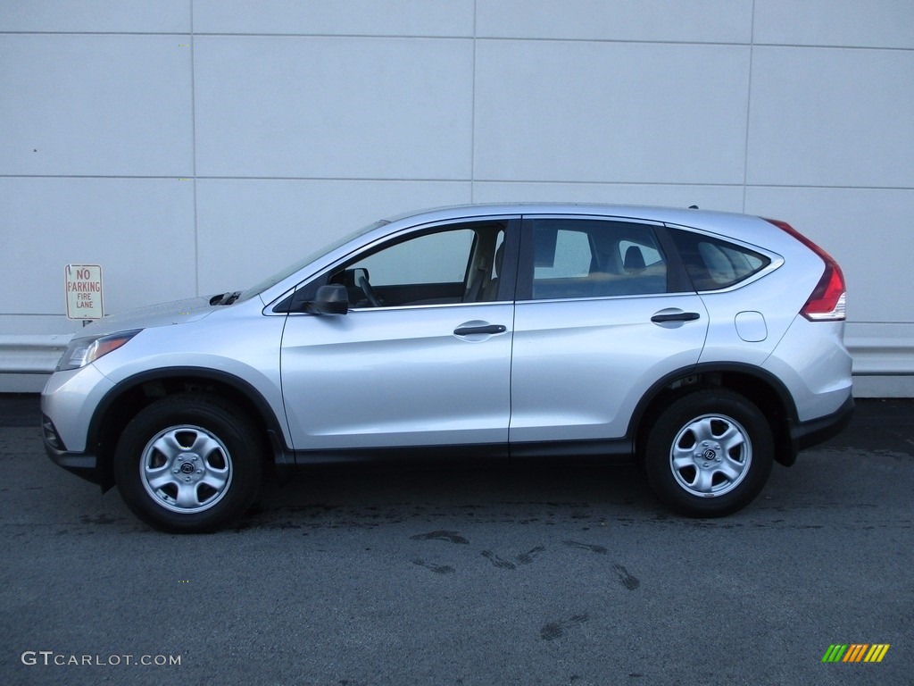 2013 CR-V LX AWD - Alabaster Silver Metallic / Gray photo #2