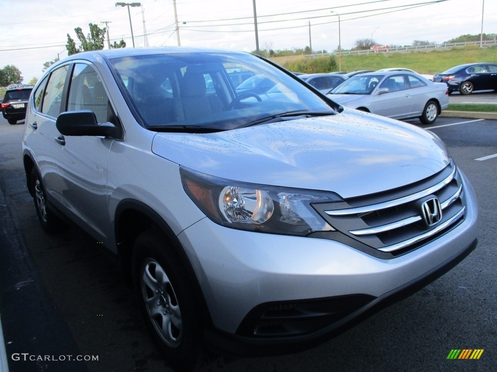 2013 CR-V LX AWD - Alabaster Silver Metallic / Gray photo #5