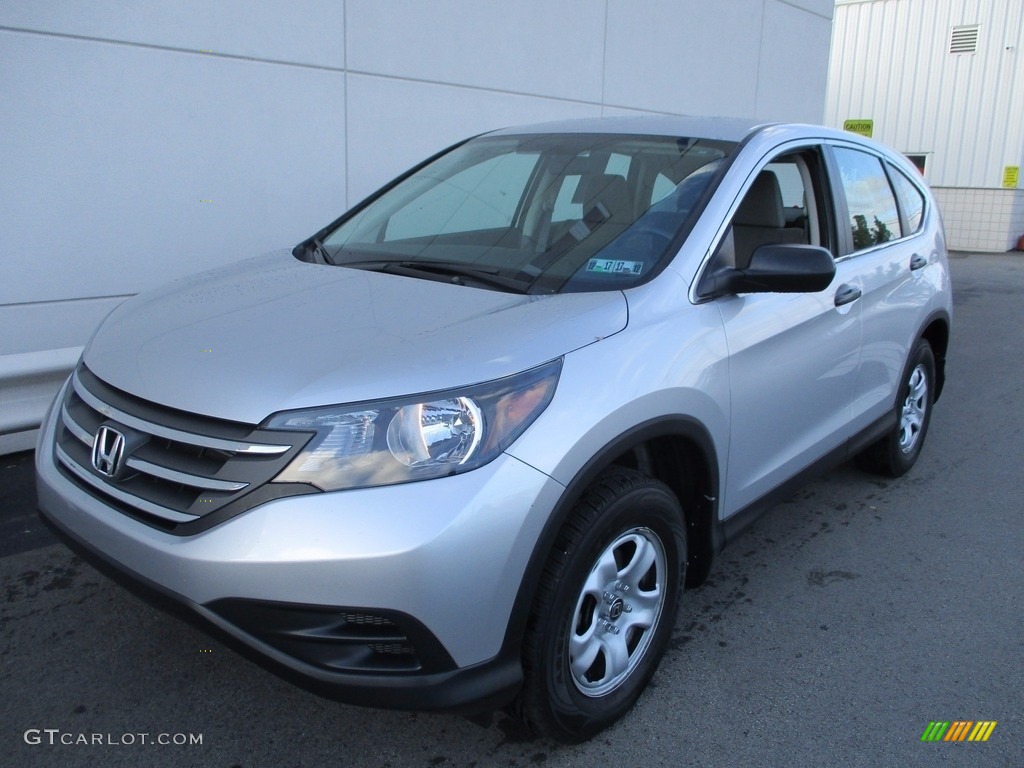 2013 CR-V LX AWD - Alabaster Silver Metallic / Gray photo #7